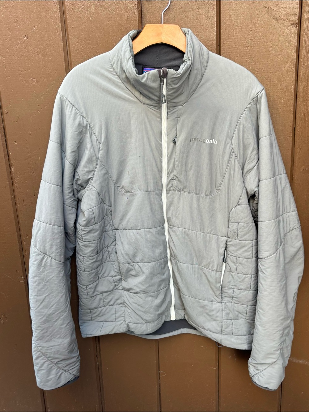 Patagonia Nano-Air Jacket Mens Medium Full Zip Insulated Gray